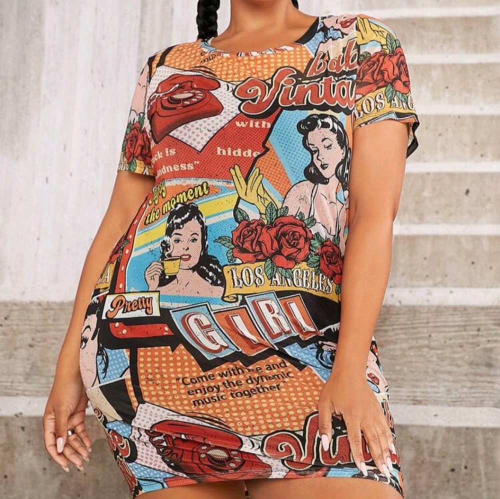 NWT ❤️ Pop Art Print Dress 💥
